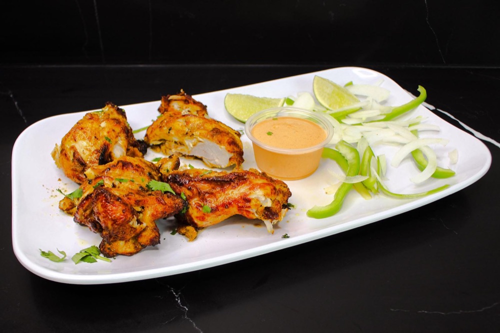 Tandoori chicken fresh from the kitchen
